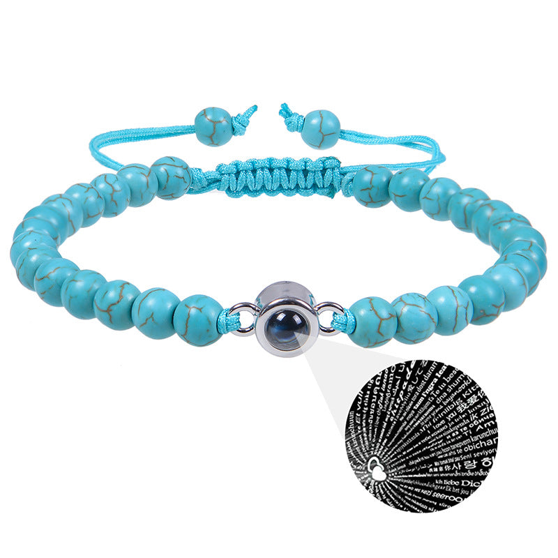 Photo Projection Bracelet 100 Languages "I Love You"