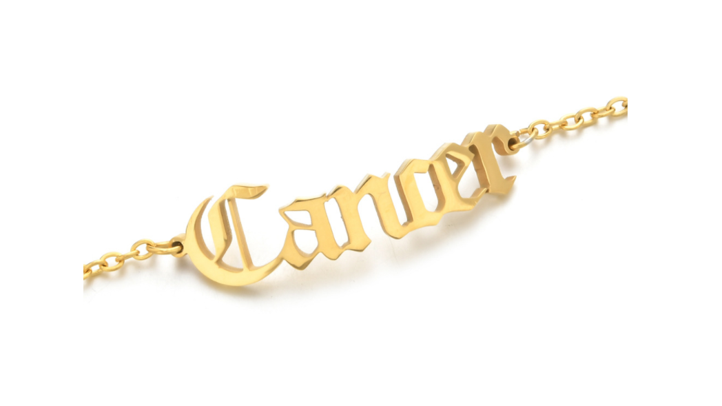 Stainless steel twelve constellation anklet