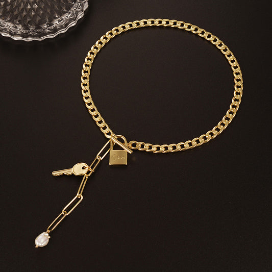 LoveLock Pearl Necklace