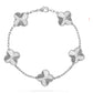 Four leaf clover bracelet women