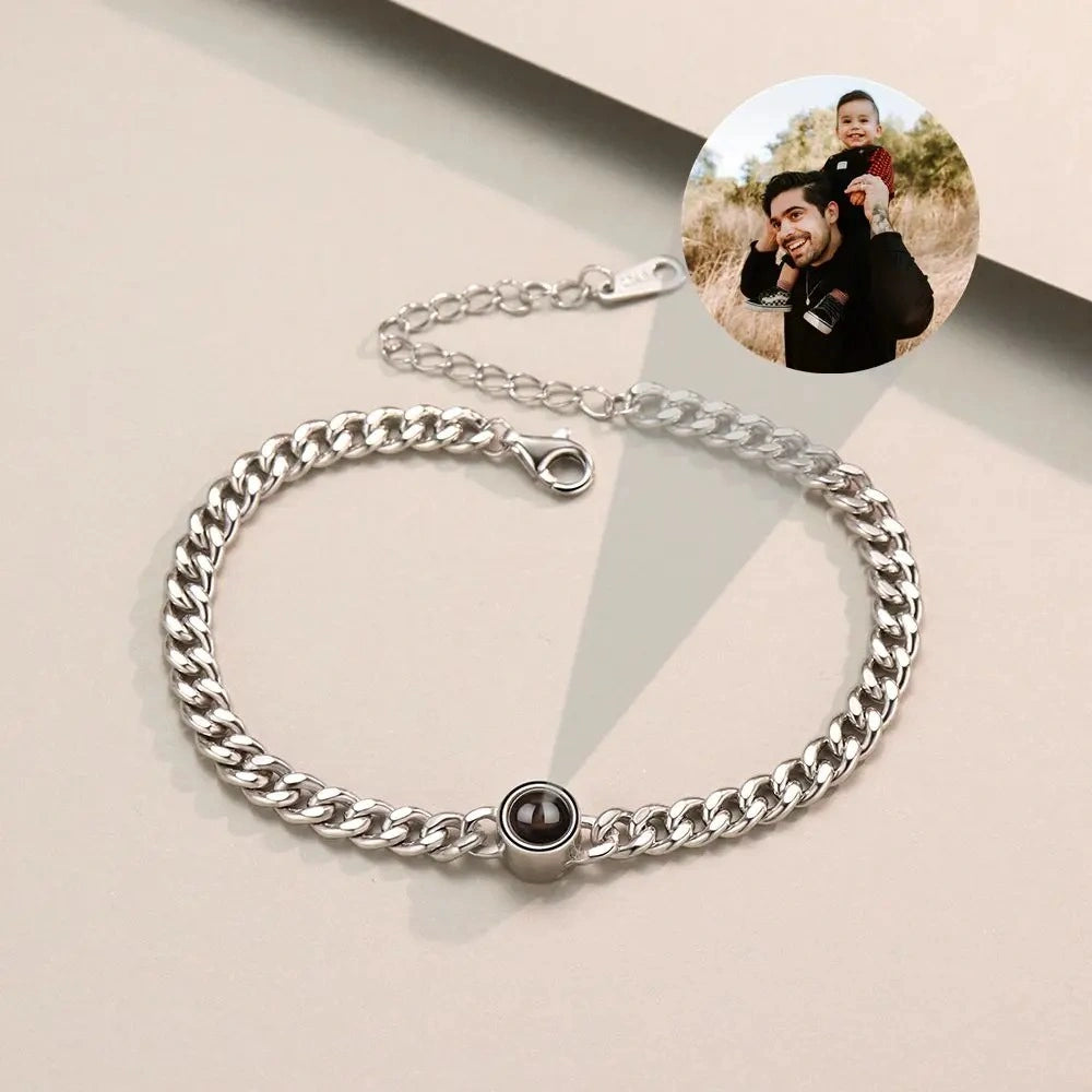 Personalized Custom Photo Projection Bracelet For Women Customized Picture