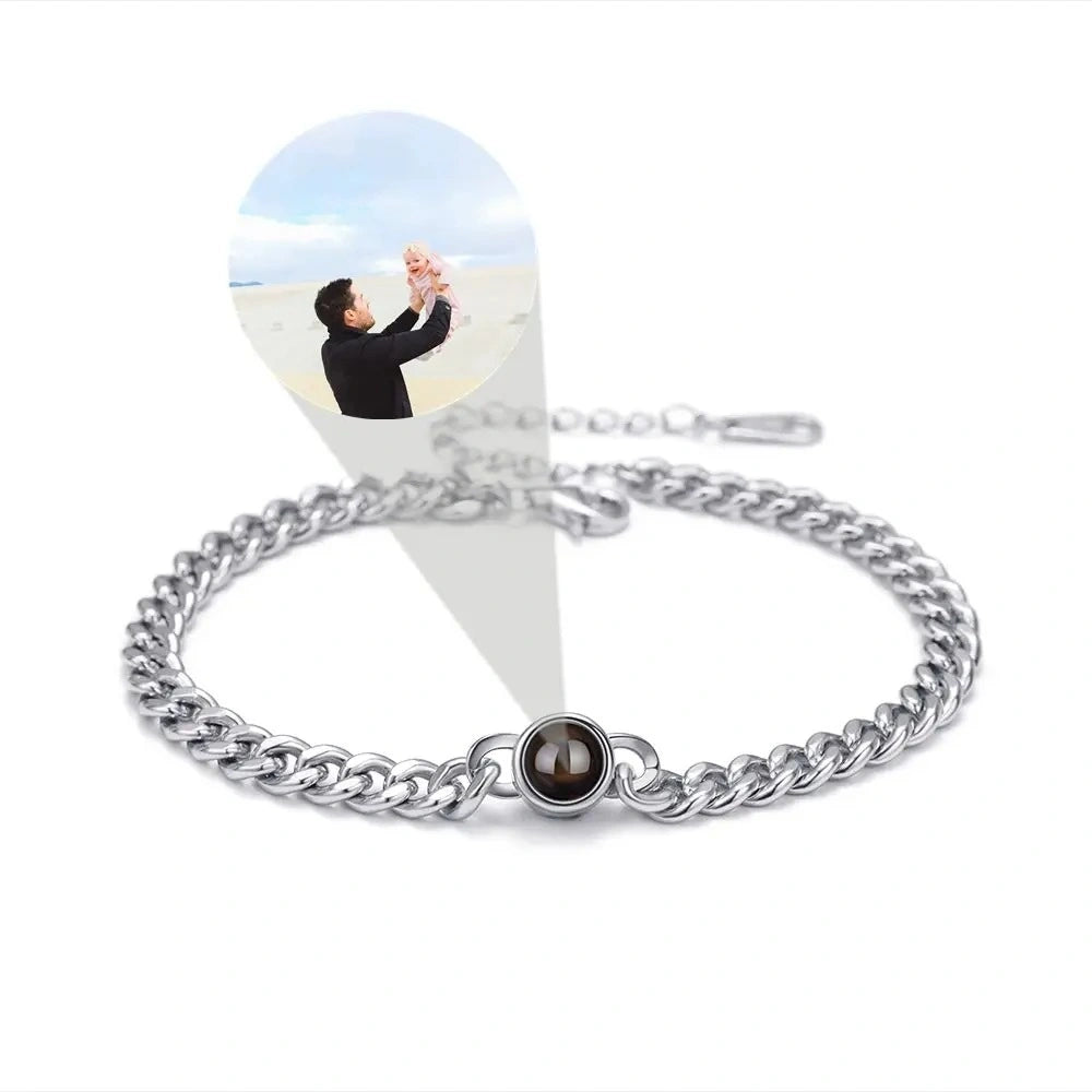 Personalized Custom Photo Projection Bracelet For Women Customized Picture