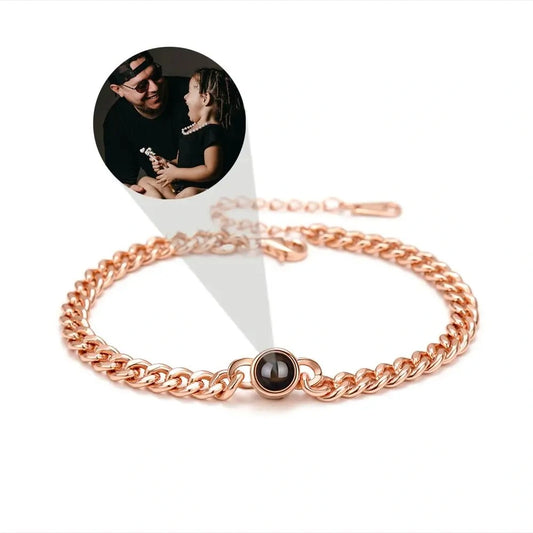 Personalized Custom Photo Projection Bracelet For Women Customized Picture