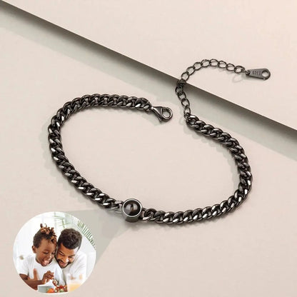 Personalized Custom Photo Projection Bracelet For Women Customized Picture