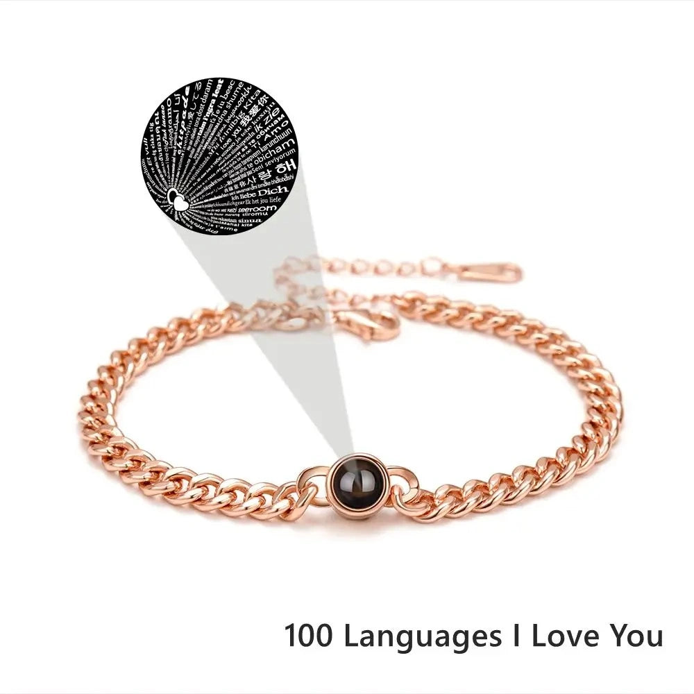 Personalized Custom Photo Projection Bracelet For Women Customized Picture