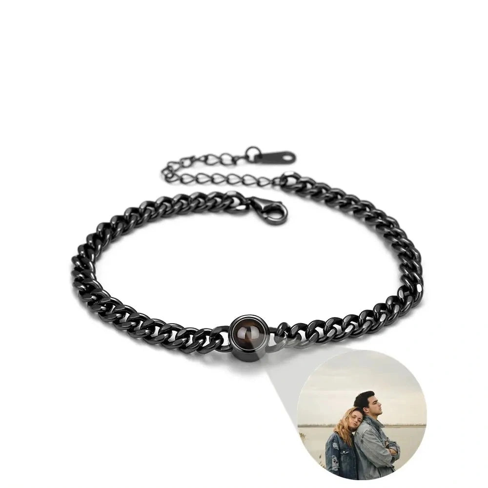 Personalized Custom Photo Projection Bracelet For Women Customized Picture