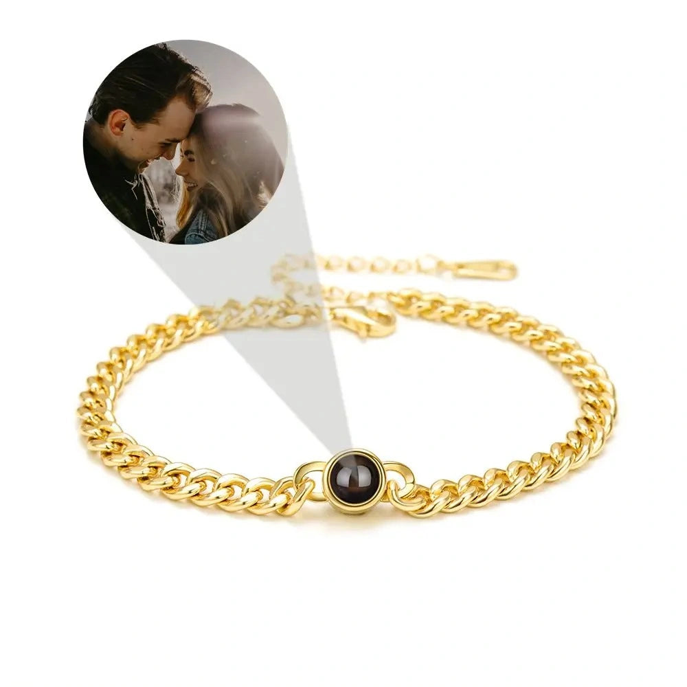 Personalized Custom Photo Projection Bracelet For Women Customized Picture
