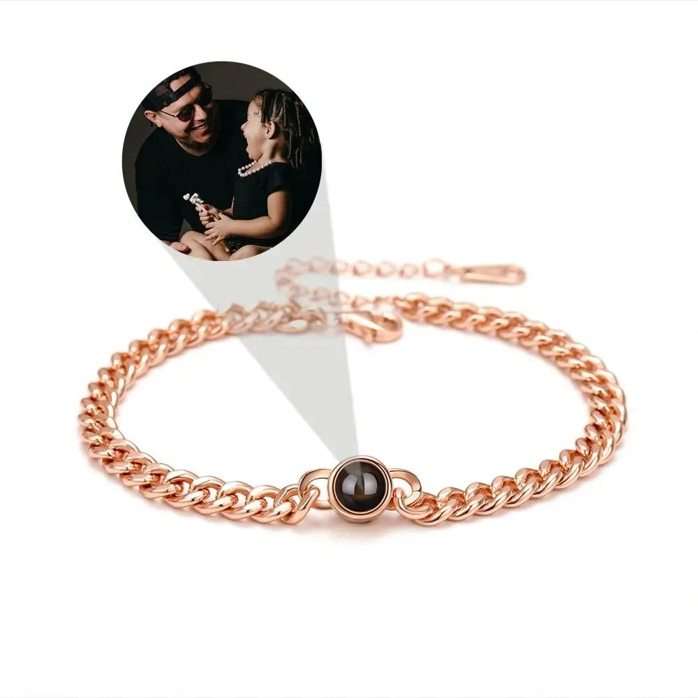 Personalized Custom Photo Projection Bracelet For Women Customized Picture