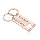 Couple Date Keychain Set