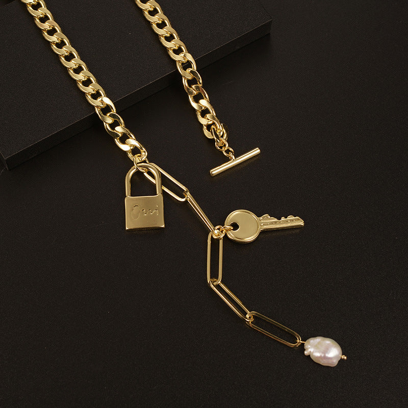 LoveLock Pearl Necklace