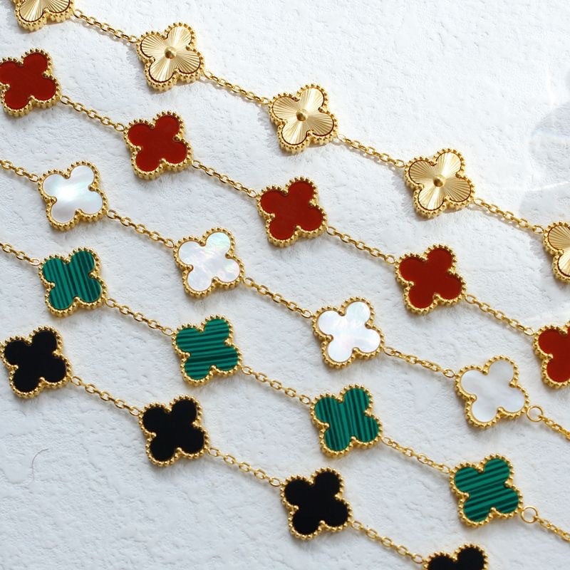 Four leaf clover bracelet women