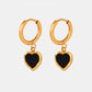18K Gold-Plated Heart Drop Earrings