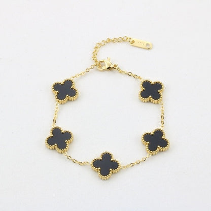 Four leaf clover bracelet women