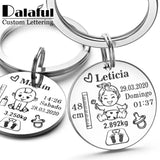 Lovely Personalized Baby Boys Girls Keychain