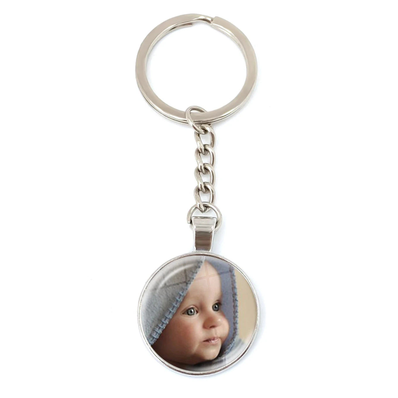 Personalized Photo Keychain – Custom Family Picture Gift for Parents & Loved Ones