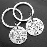 Lovely Personalized Baby Boys Girls Keychain