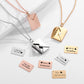 Personalized Envelope Photo Necklace