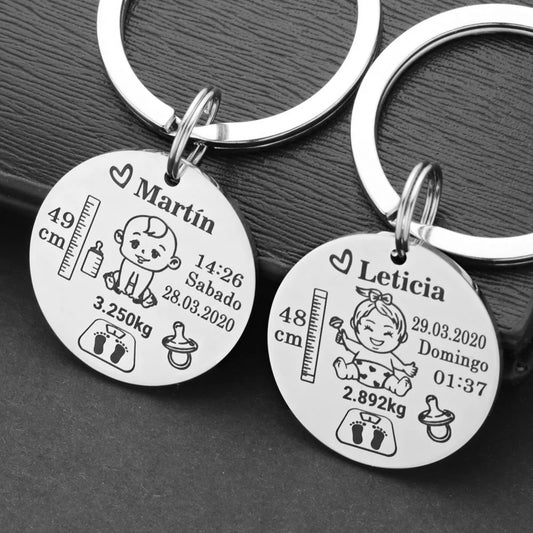 Lovely Personalized Baby Boys Girls Keychain