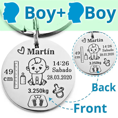 Lovely Personalized Baby Boys Girls Keychain