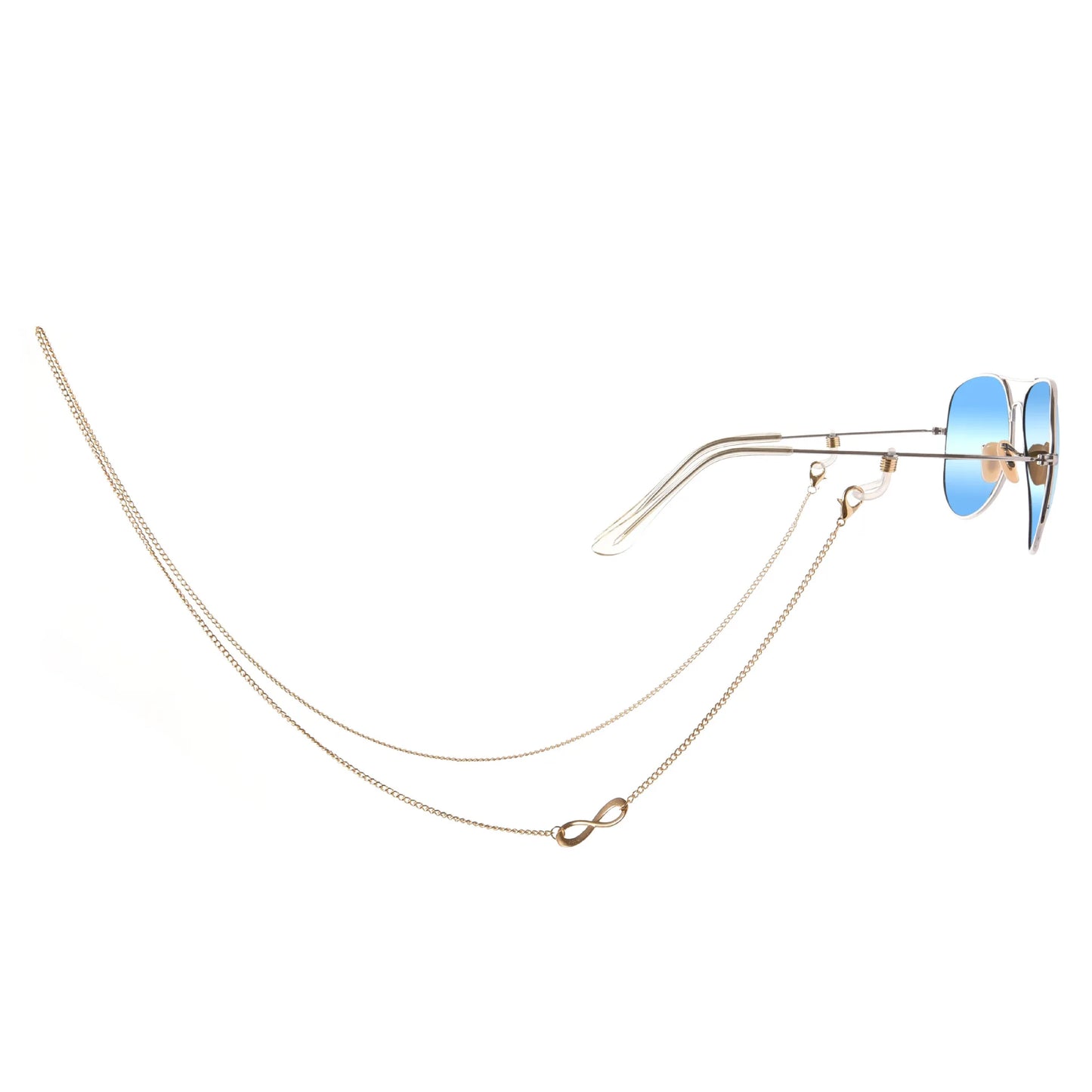 Custom Name Stainless Steel Glasses & Mask Chain