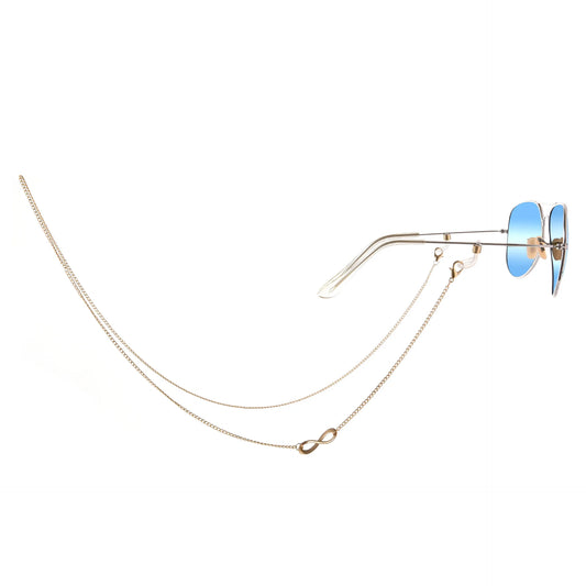 Custom Name Stainless Steel Glasses & Mask Chain