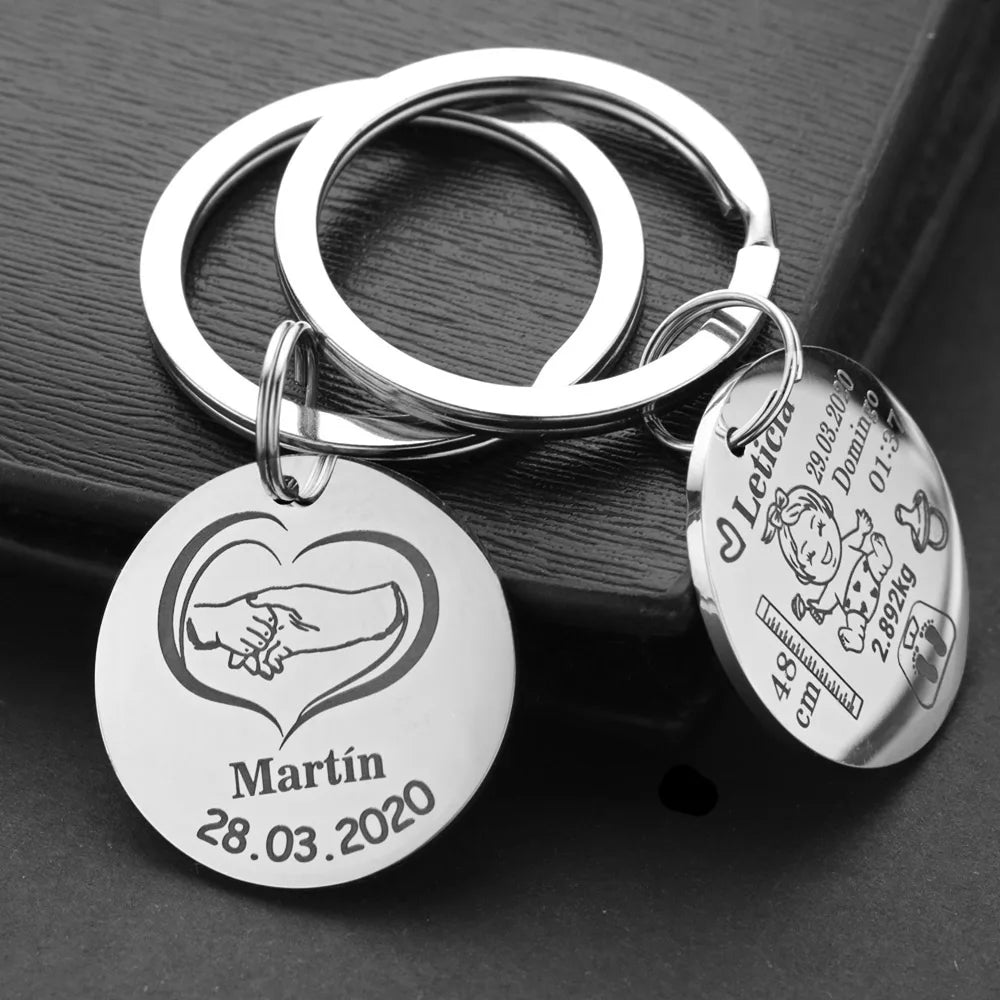 Lovely Personalized Baby Boys Girls Keychain
