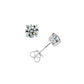 Moissanite Skeleton Cross Earrings
