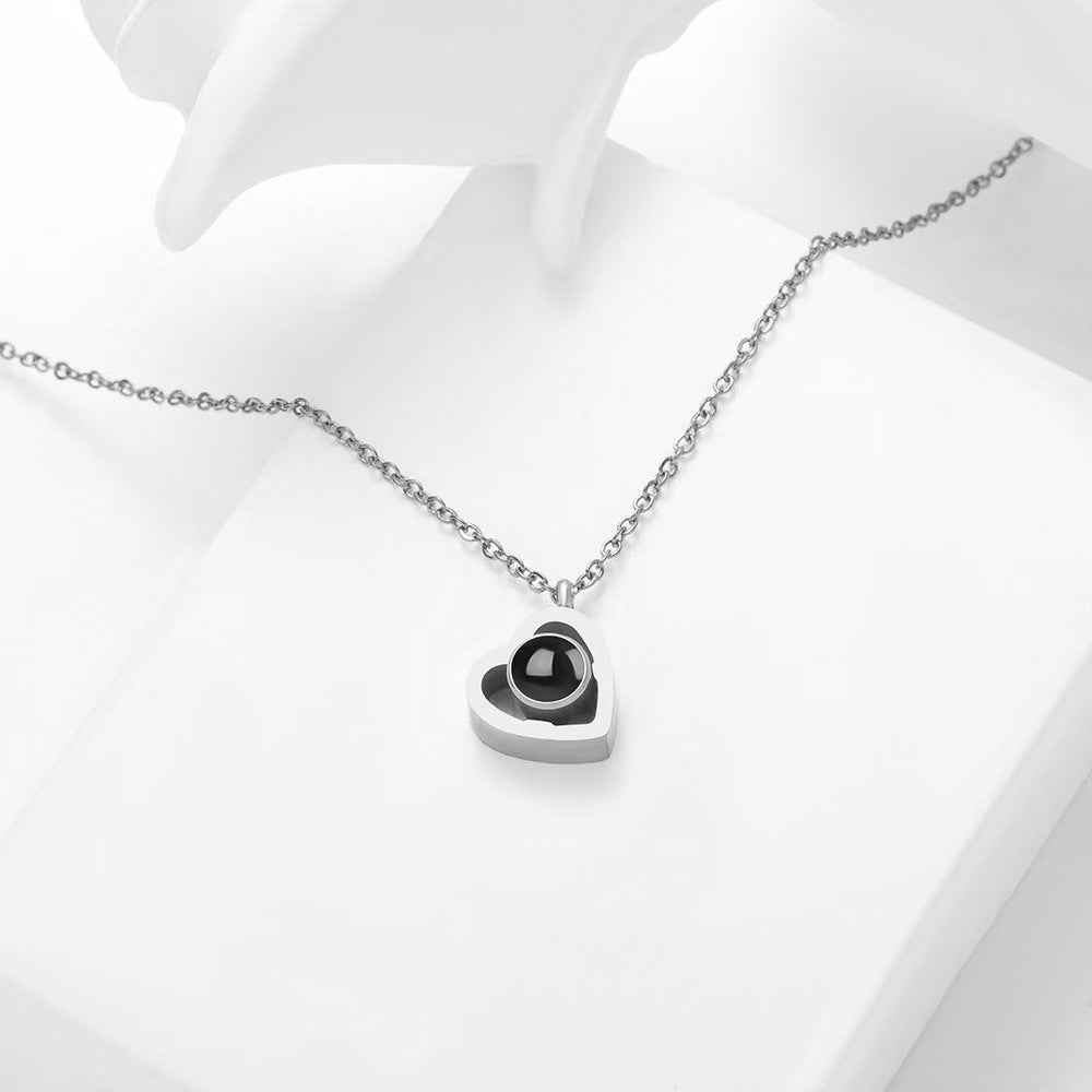 Cross-border Love Projection Necklace