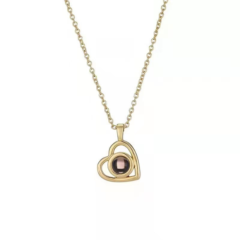 Cross-border Love Projection Necklace