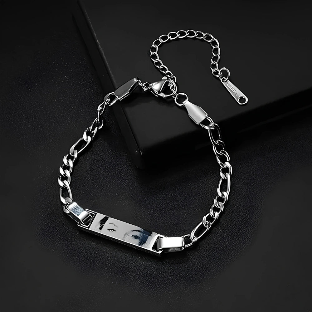 Personalized Laser Engraved Eye Bracelet Necklace