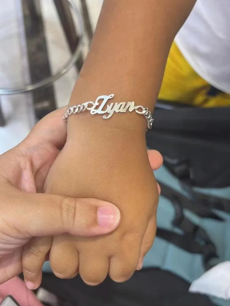 Stainless Steel Curb Chain Custom Name Bracelets