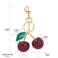 Cute Red Cherry Keychain