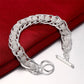 Fine 925 Sterling Silver Solid Chain Bracelet