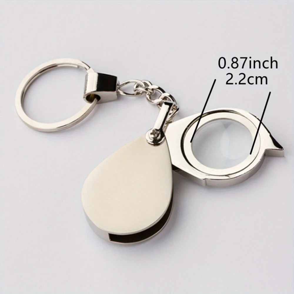 30x Jewelry Magnifying Glass Keychain