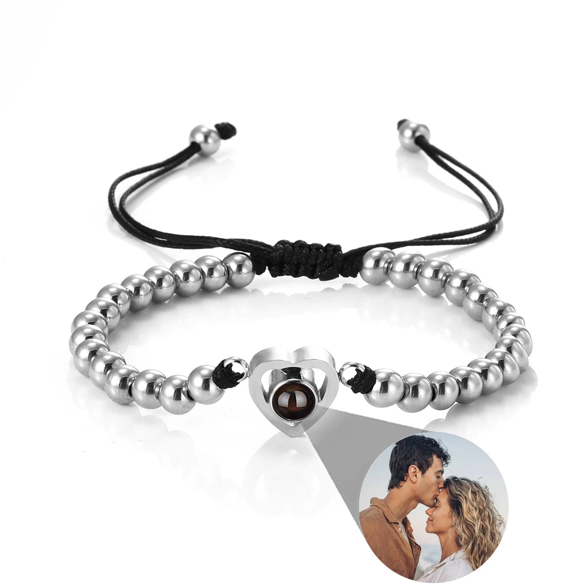 New Infinity Memory Photo Projection Bracelet – Custom Picture Keepsake for Loved Ones