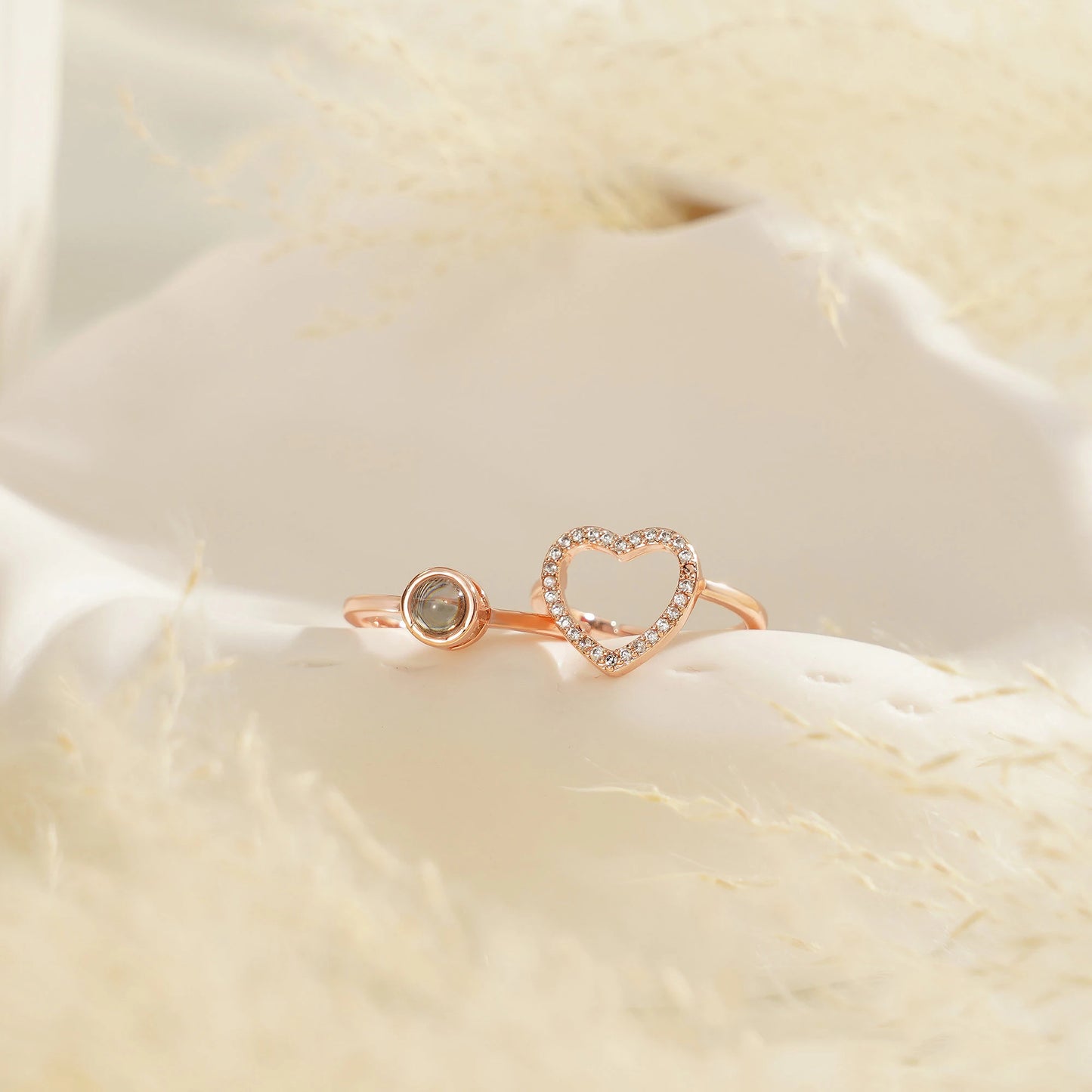 Custom Photo Projection Statement Ring