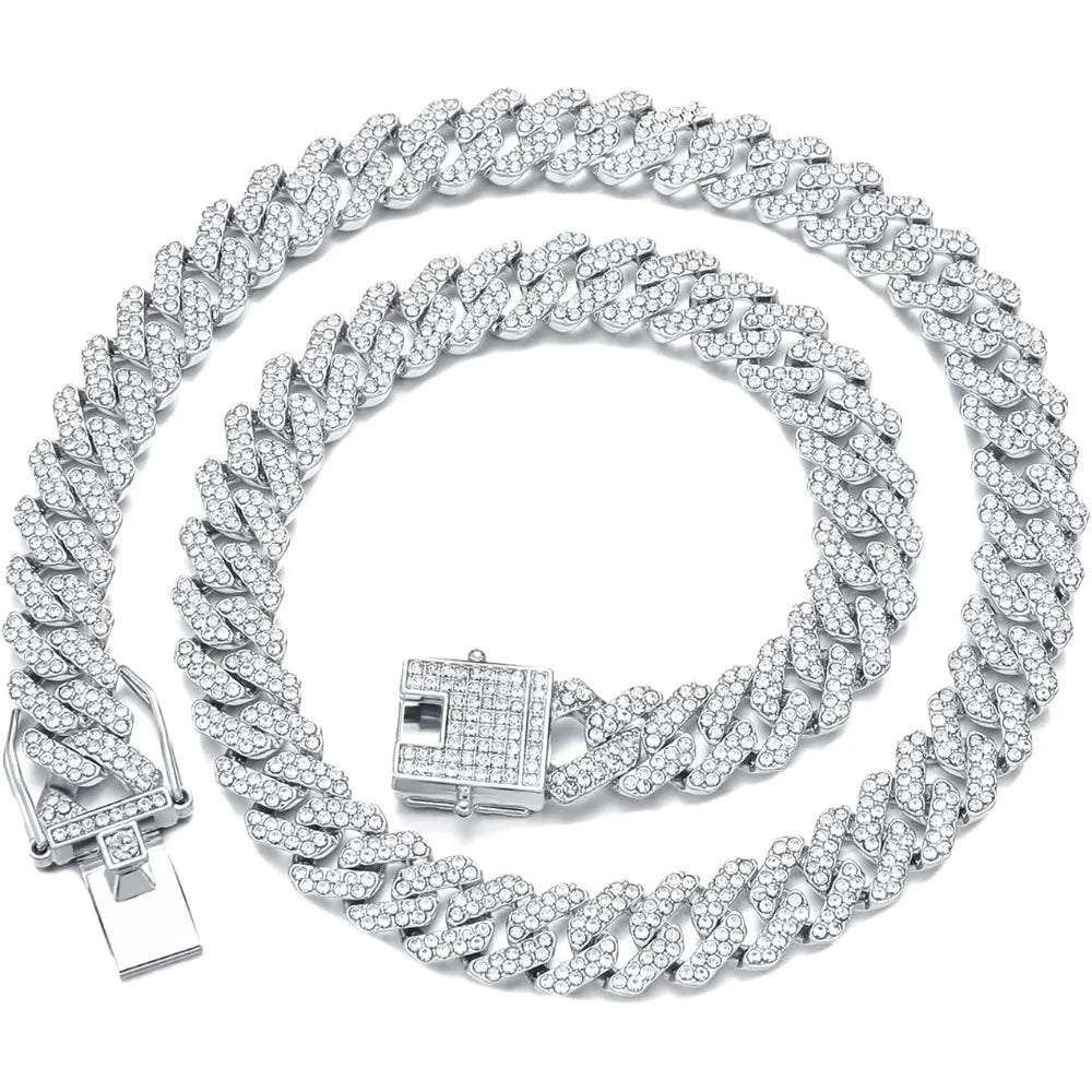 Miami Cuban Link Chain Necklace 12mm