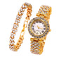 Luxury Rhinestone Bracelet Watch Set for Women