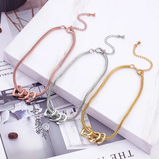 PolishedPlus Personalized Family Name Bracelet & Anklet