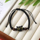 Fashion Luminous Beads Couple Bracelets with Glow-In-The-Dark Cat Charm