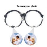 Couple Bracelet with Heart Magnetic Couple