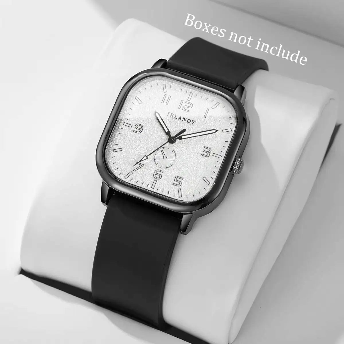Fashion Square Silicone Strap Quartz Watch