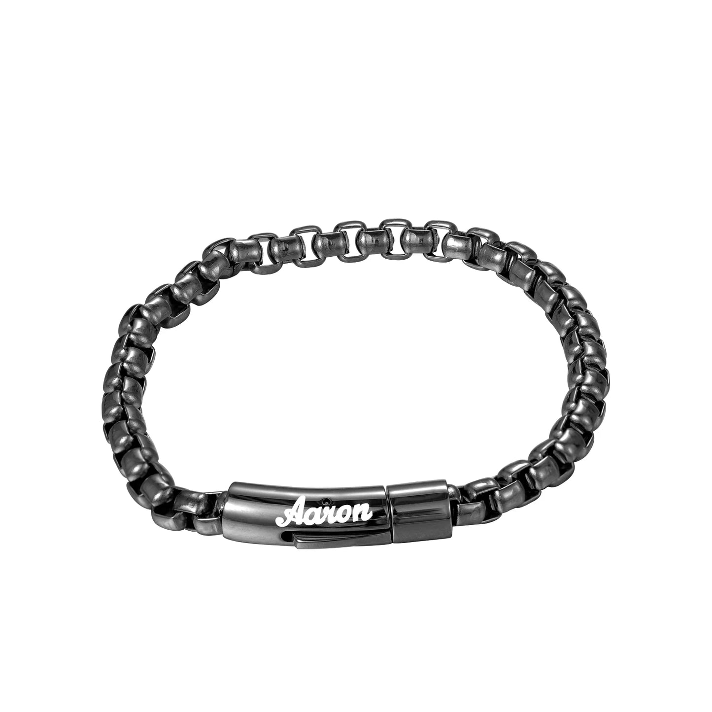 Custom Men's Name Bracelet Stainless Steel Men's Jewelry