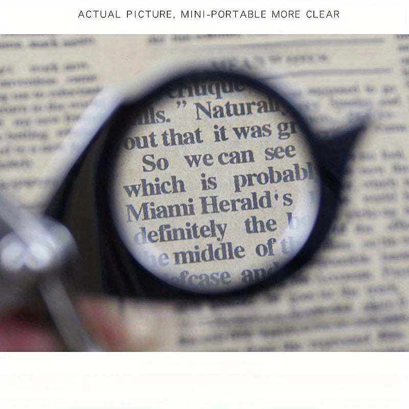 30x Jewelry Magnifying Glass Keychain