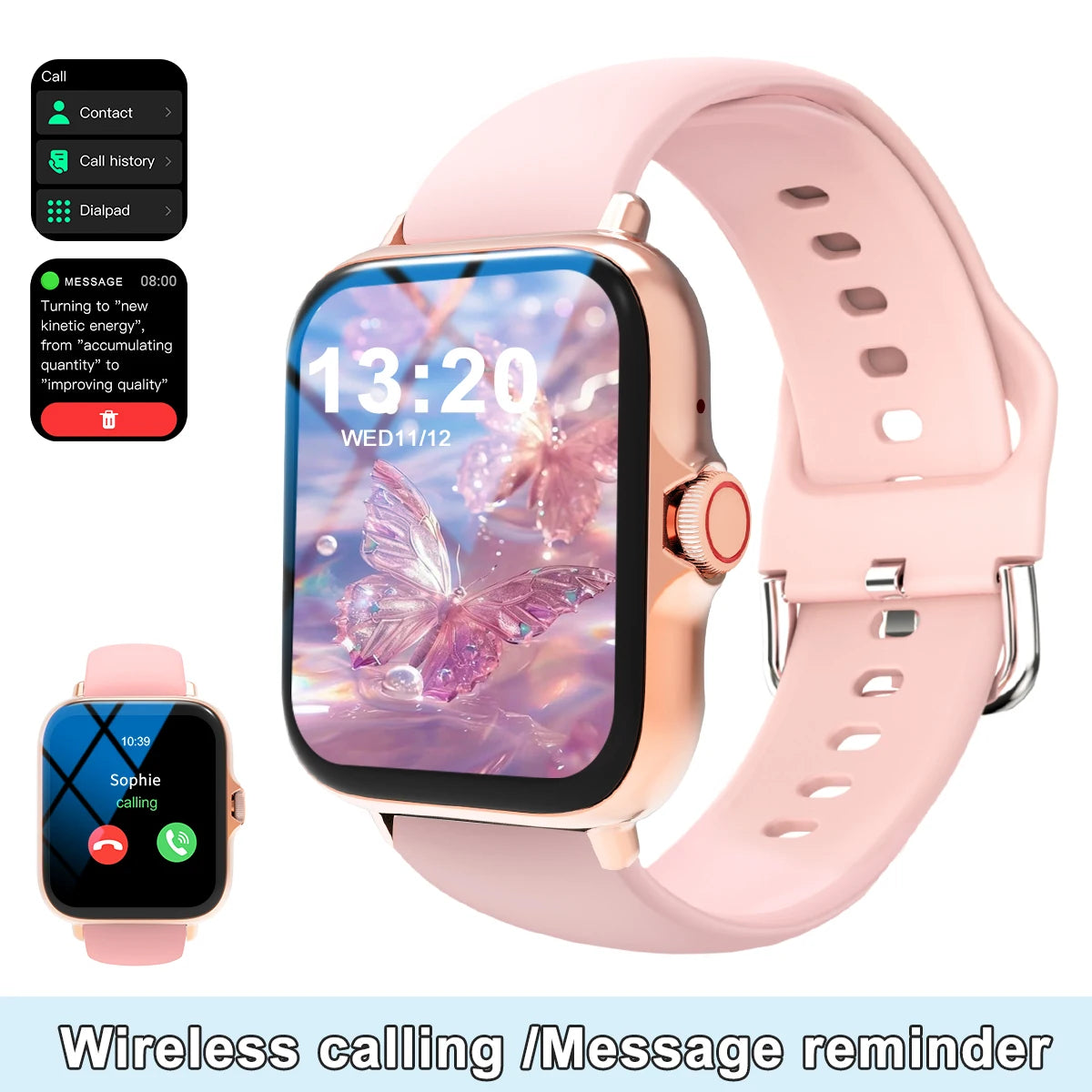 Multi-Sport Smartwatch with Custom Wallpaper