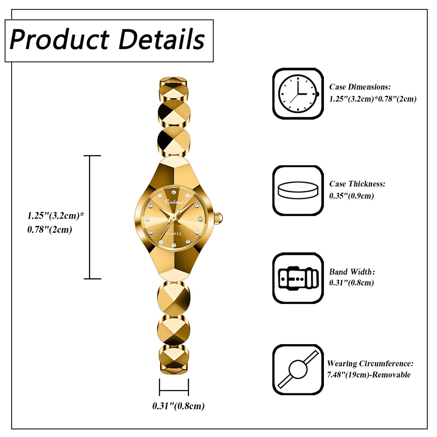 Elegant Women’s Quartz Watch with Diamond Accents and Stainless Steel Strap