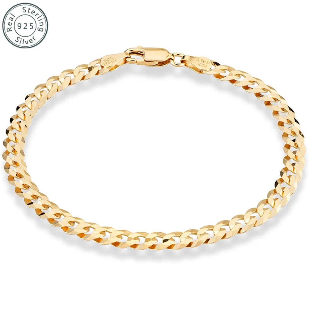 Locomotive Curb Cuban Link Chain Bracelet