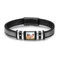 Personalize Men Photo Bracelets with Beads