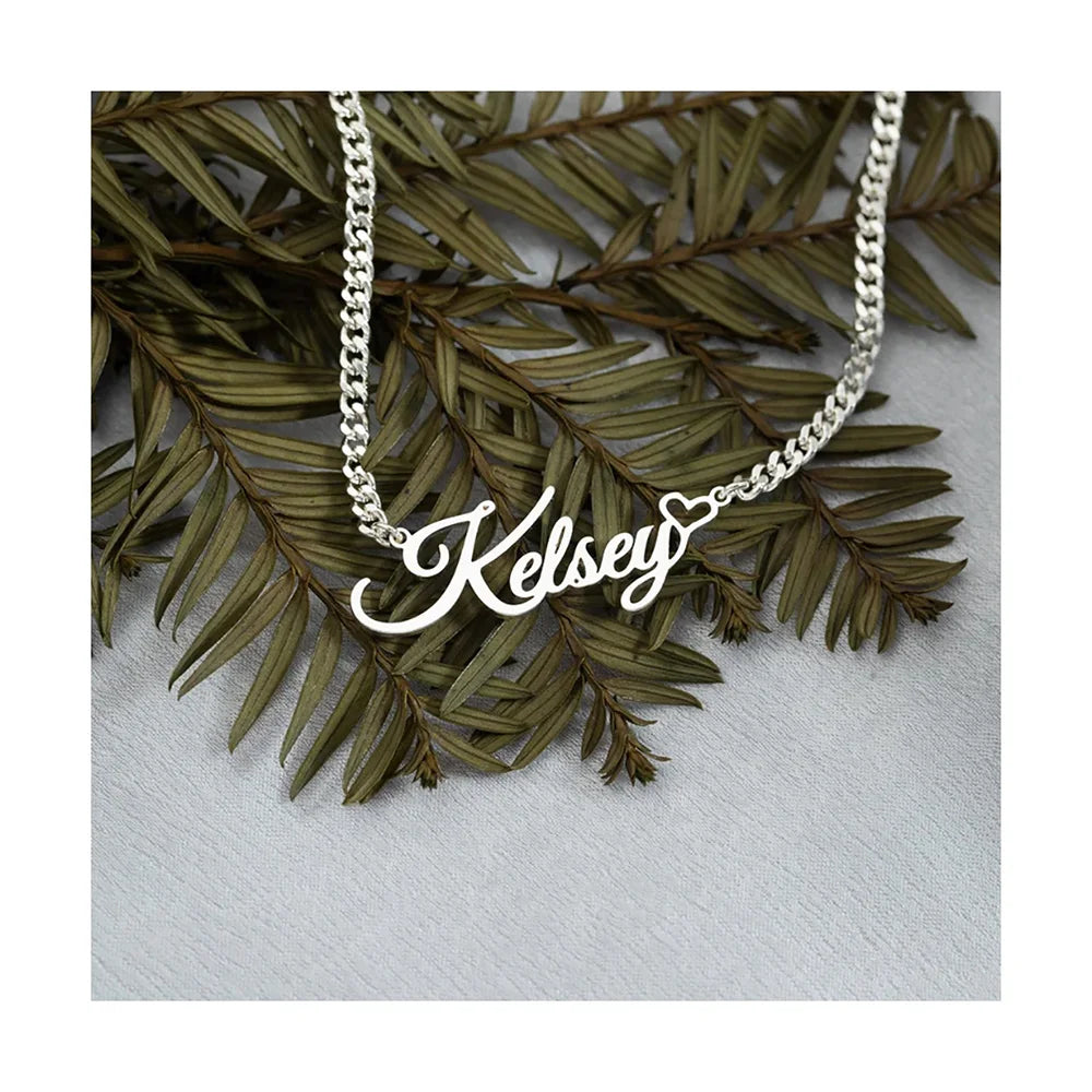Personalized Love Name Necklace – Custom Cuban Chain Jewelry