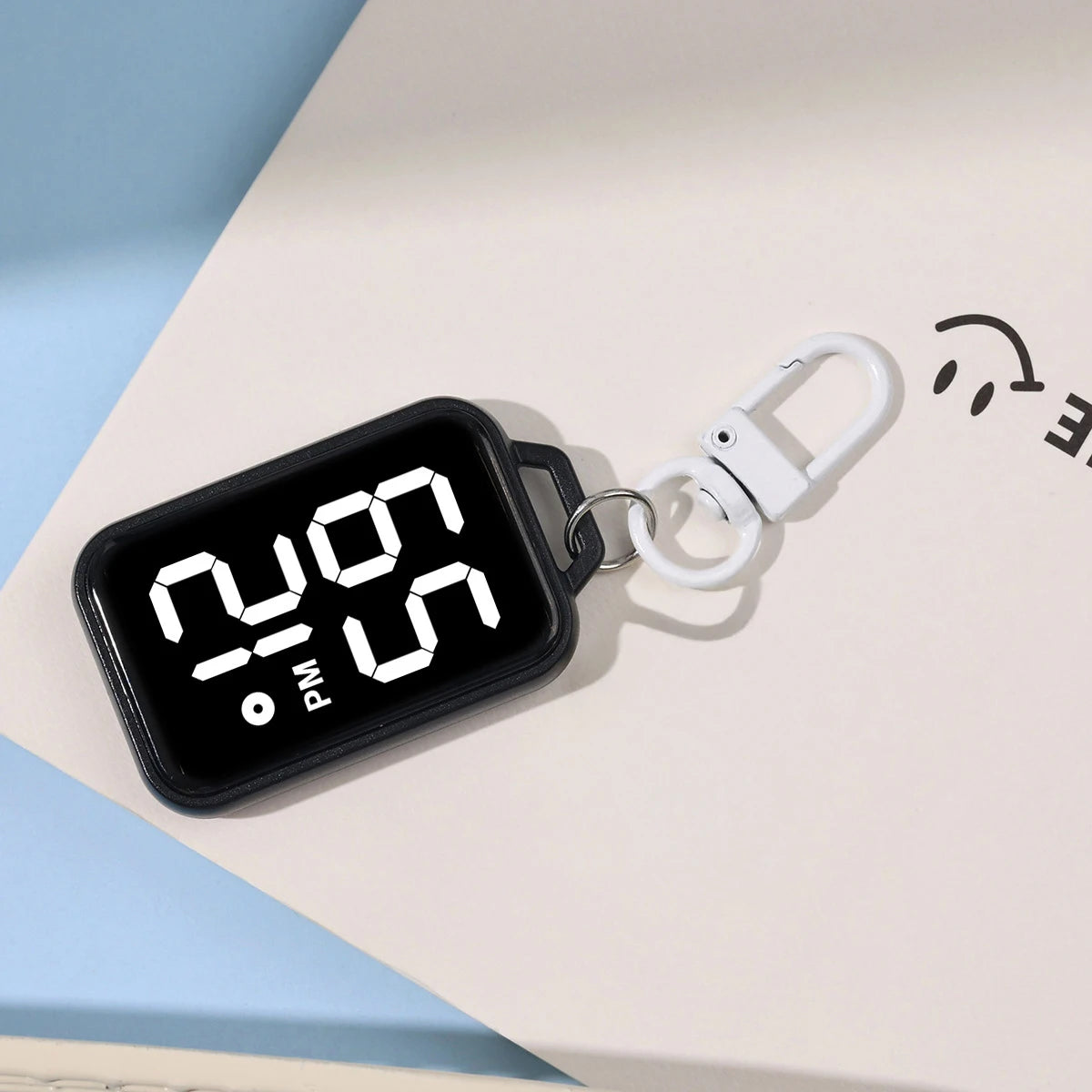 LED Digital Keychain Pocket Watch